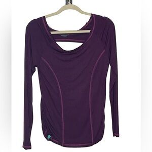 Bloom Purple Cut Back Design Top Sz Small